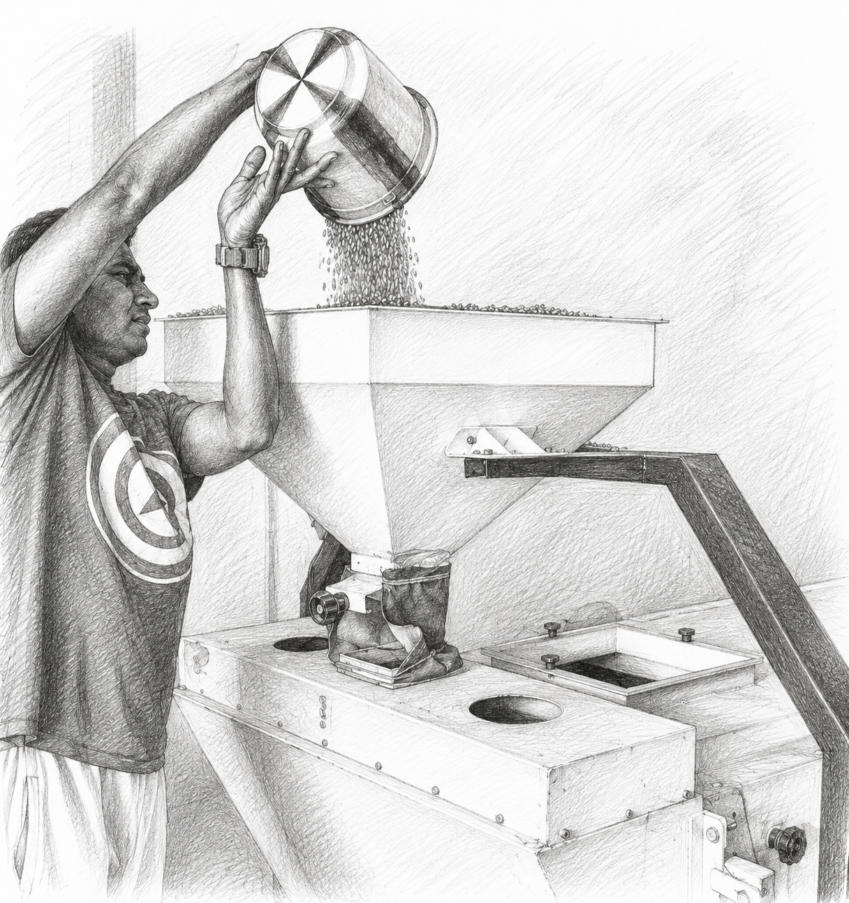 Harvest Processing Cardamom
